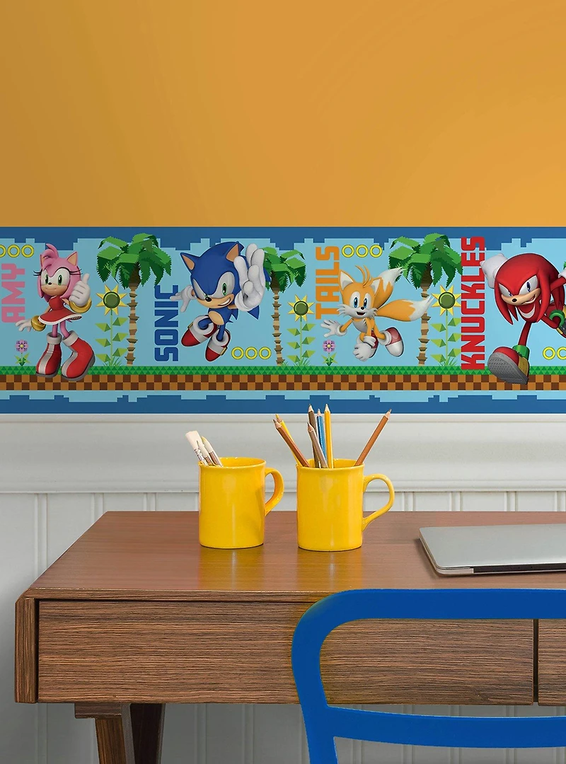Sonic The Hedgehog Green Hill Characters Border Decal