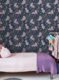 My Little Pony Retro Floral Blue Wallpaper