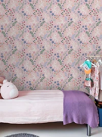 My Little Pony Retro Floral Pink Wallpaper