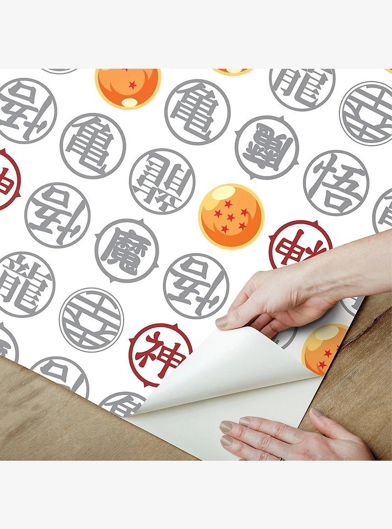 Dragon Ball Z Symbols White Wallpaper