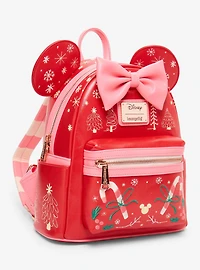 Loungefly Disney Minnie Mouse Candy Cane Mini Backpack