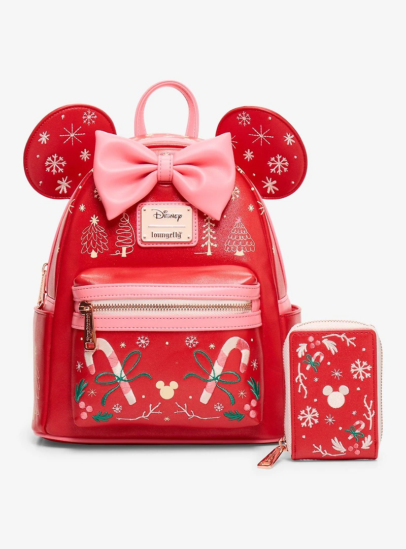 Loungefly Disney Minnie Mouse Candy Cane Wallet
