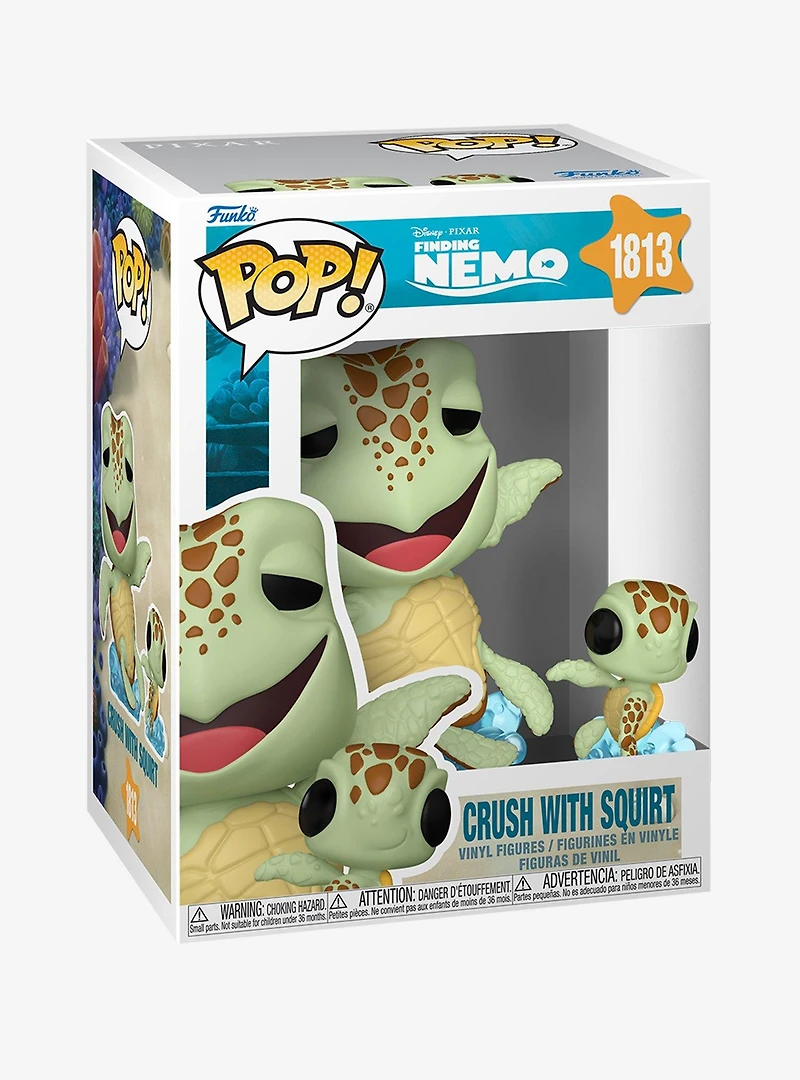 Funko Pop! Disney Pixar Finding Nemo Crush with Squirt Vinyl Figure