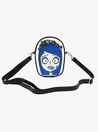 Corpse Bride Emily Face Applique Crossbody Bag