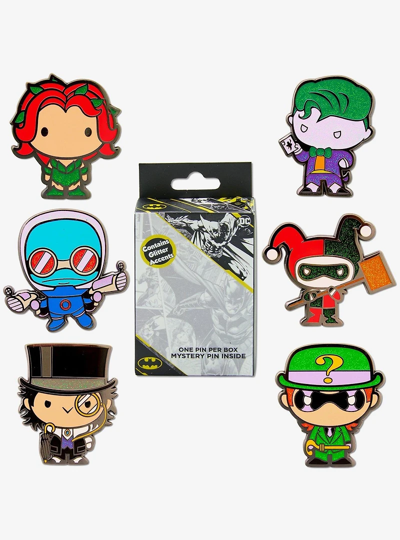 DC Comics Chibi Villains Mystery Enamel Pin Blind Box Series