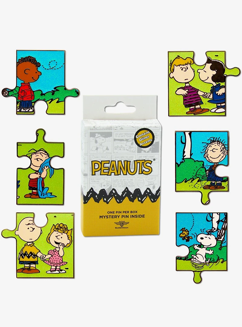 Peanuts Puzzle Mystery Enamel Pin Bling Box Series