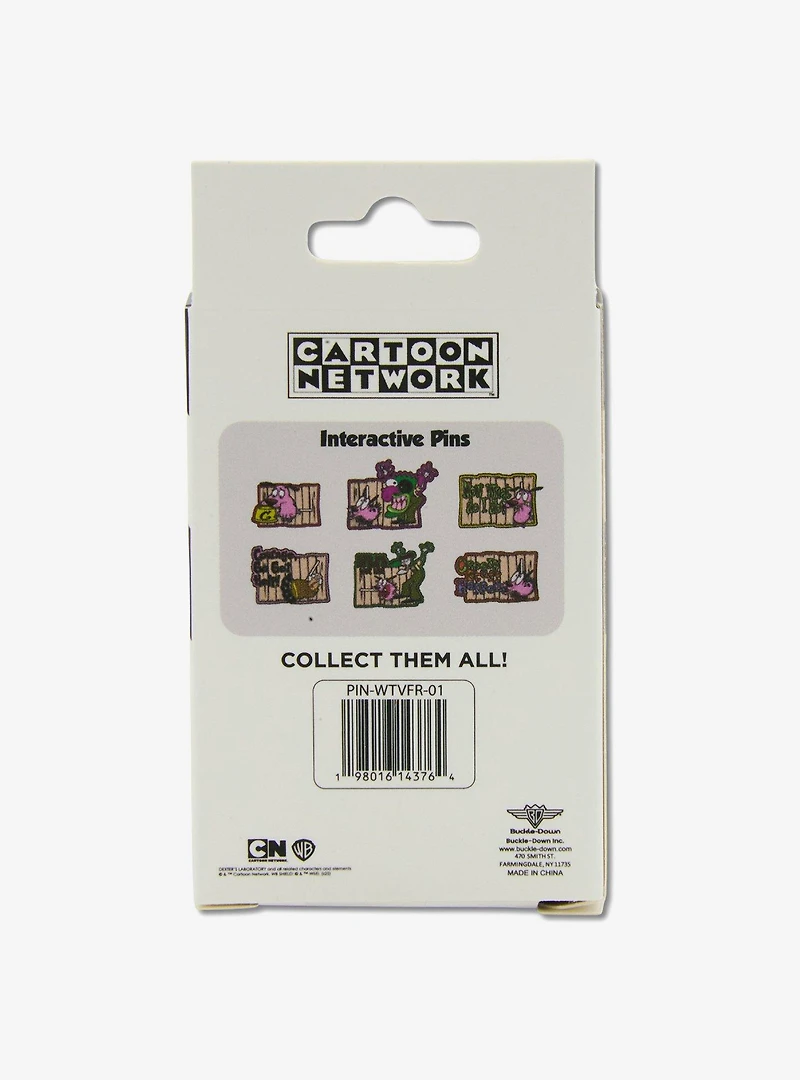 Courage The Cowardly Dog Interactive Mystery Enamel Pin Blind Box Series