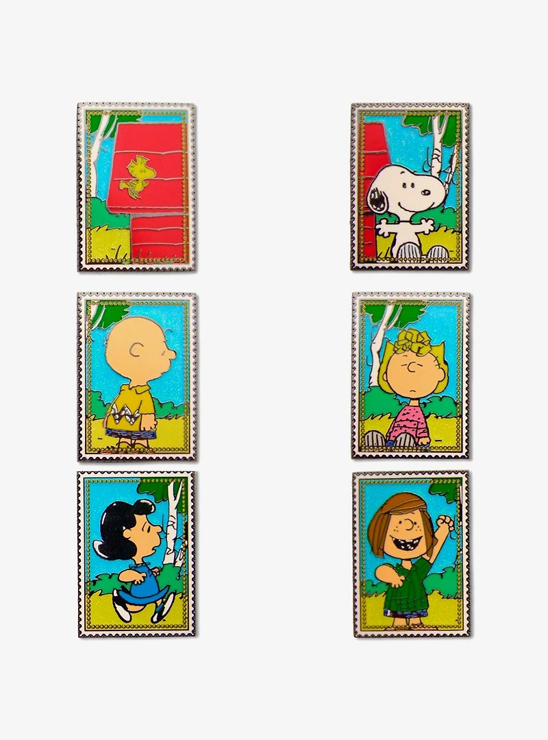 Peanuts Post Stamp Mystery Enamel Pin Blind Box Series 2 Pack