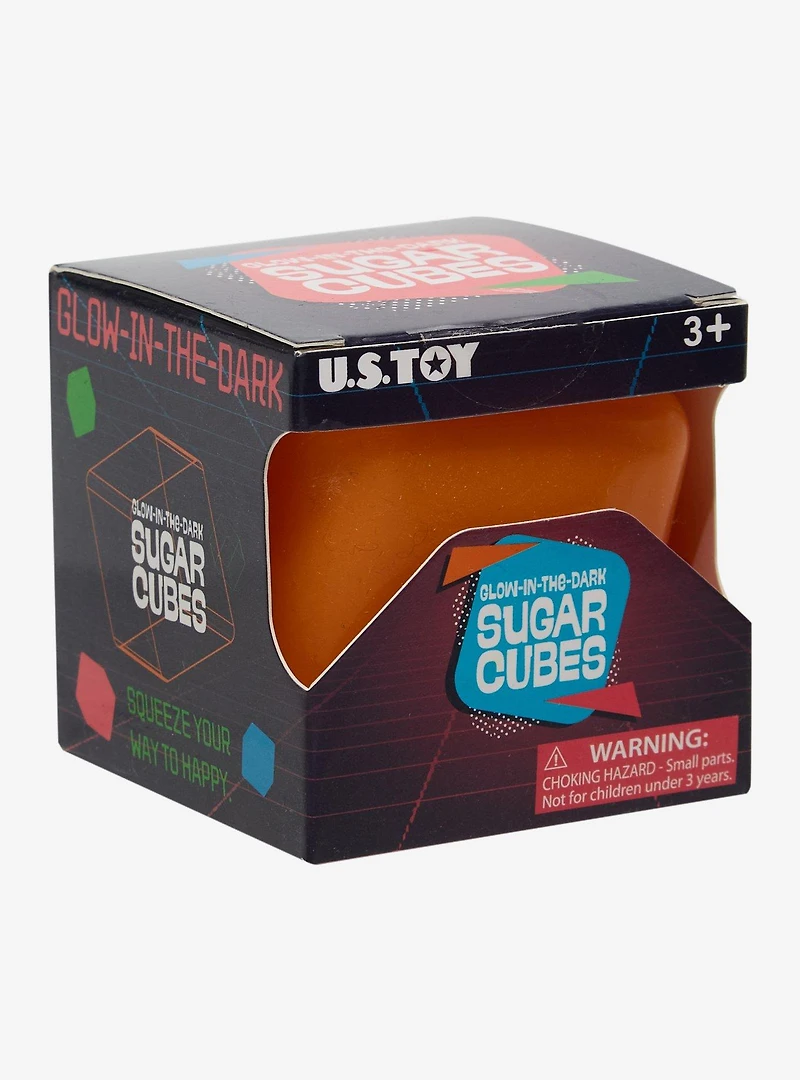 Glow-in-the-Dark Sugar Cube Squishy Toy