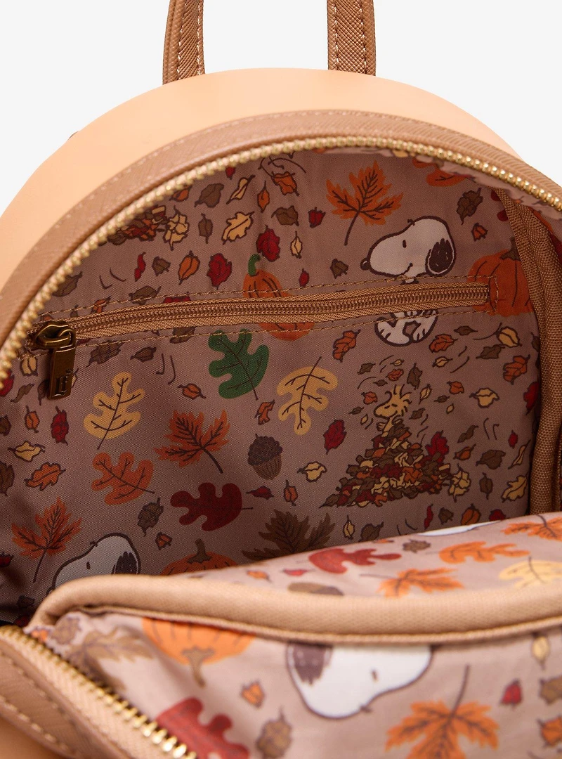 Loungefly Peanuts Snoopy Fall Foliage Chenille Mini Backpack - BoxLunch Exclusive