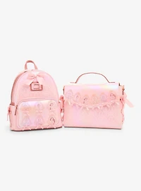 Loungefly Disney Princess Cameo Pink Portraits Tonal Crossbody Bag