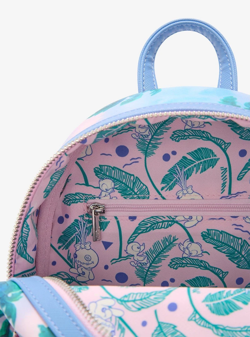 Loungefly Disney Lilo & Stitch Stitch & Scrump Duck Biking Mini Backpack - BoxLunch Exclusive