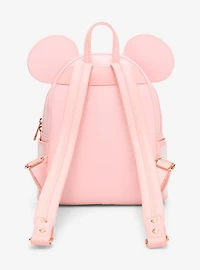 Loungefly Disney Minnie Mouse 3D Ears Beaded Mini Backpack