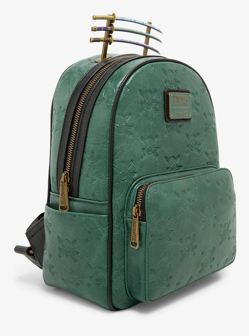 Loungefly One Piece Roronoa Zoro Debossed Mini Backpack - BoxLunch Exclusive
