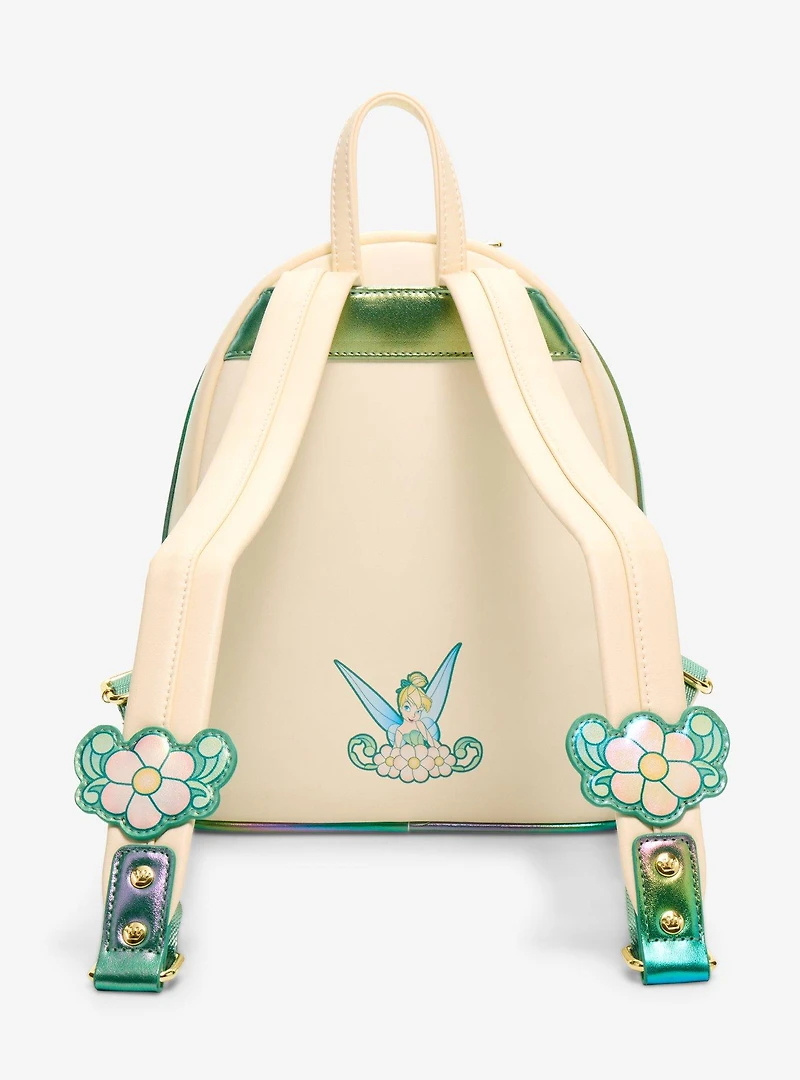 Loungefly Disney Peter Pan Tinker Bell Iridescent Stained Glass Mini Backpack
