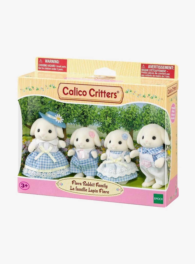 Calico Critters Flora Rabbit Family Figure Set