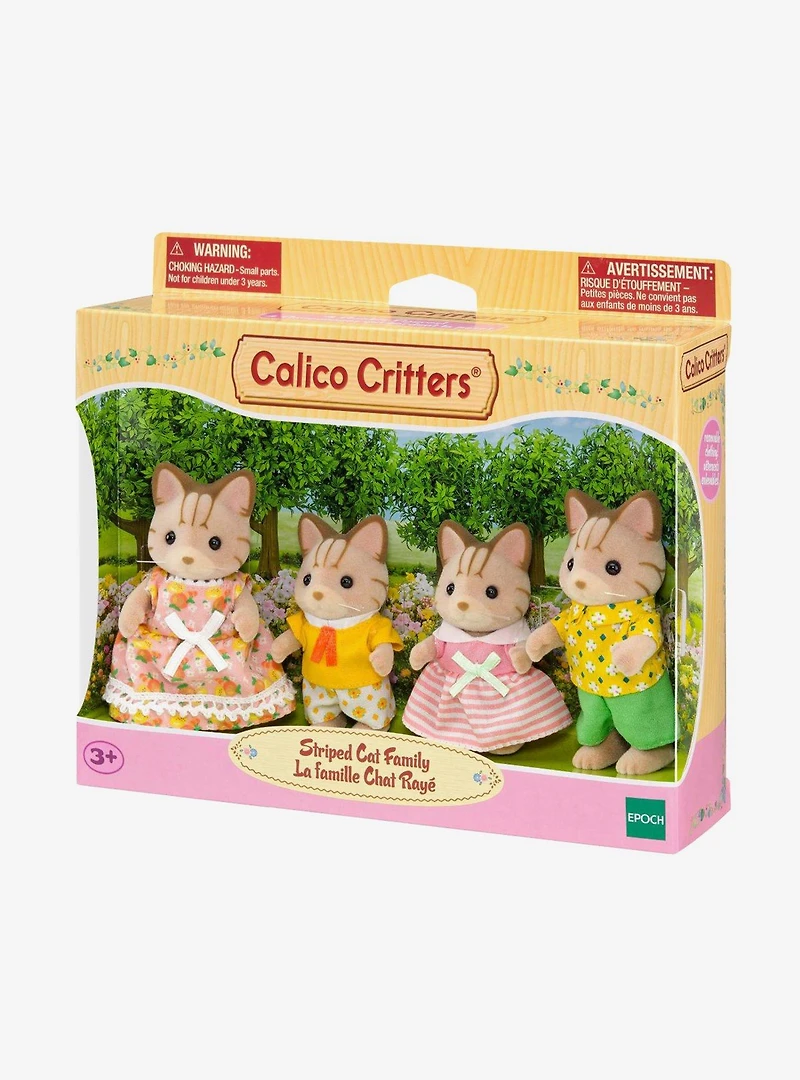 Calico Critters Striped Cat Family Figure Set