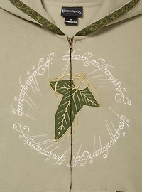 the Lord of Rings Leaf Lórien Zippered Hoodie - BoxLunch Exclusive