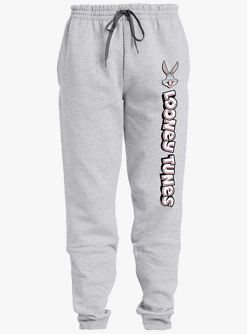 Looney Tunes Bugs and Logo Jogger Sweatpants