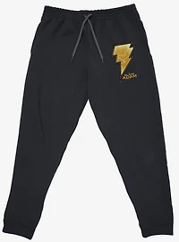 Black Adam Lightning Logo Jogger Sweatpants