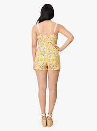 Disney Food Collection by Unique Vintage Pink Lemonade Skirted Dolly Romper