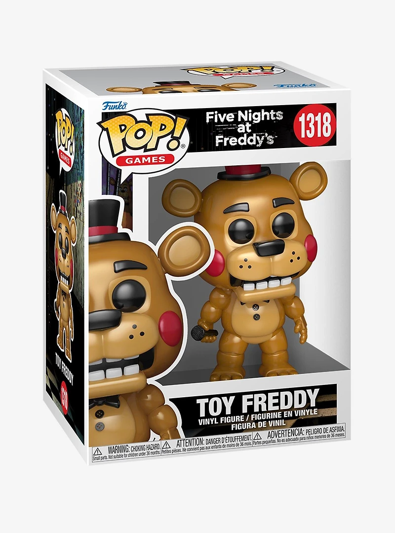 Funko Pop! Games Five Nights at Freddy’s Toy Freddy Vinyl Figure