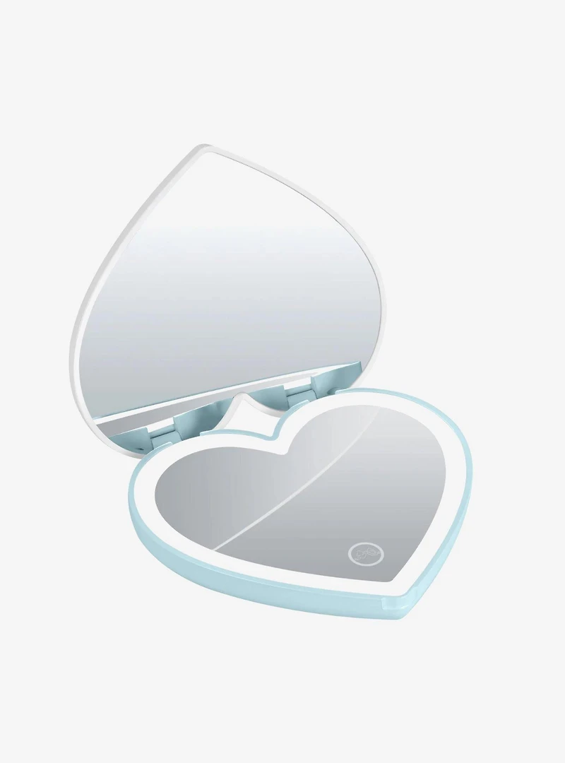 Cinnamoroll Lovely Ribbon LED Heart Compact Mirror