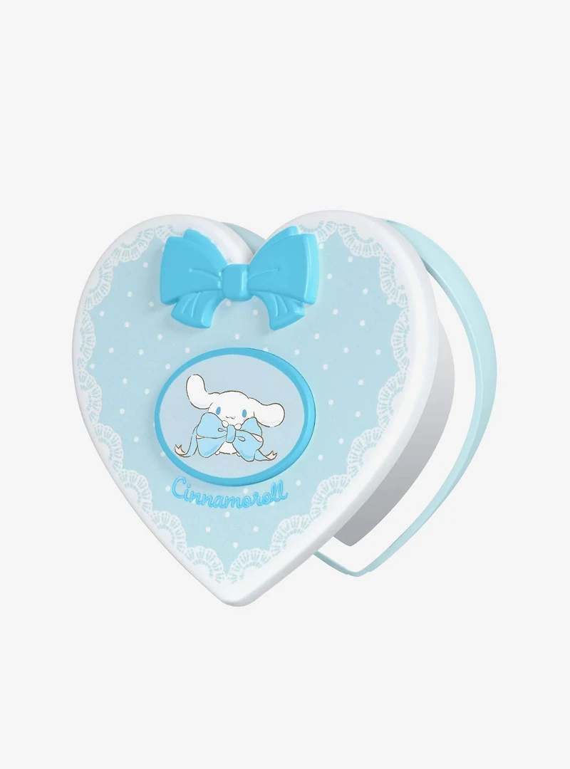 Cinnamoroll Lovely Ribbon LED Heart Compact Mirror