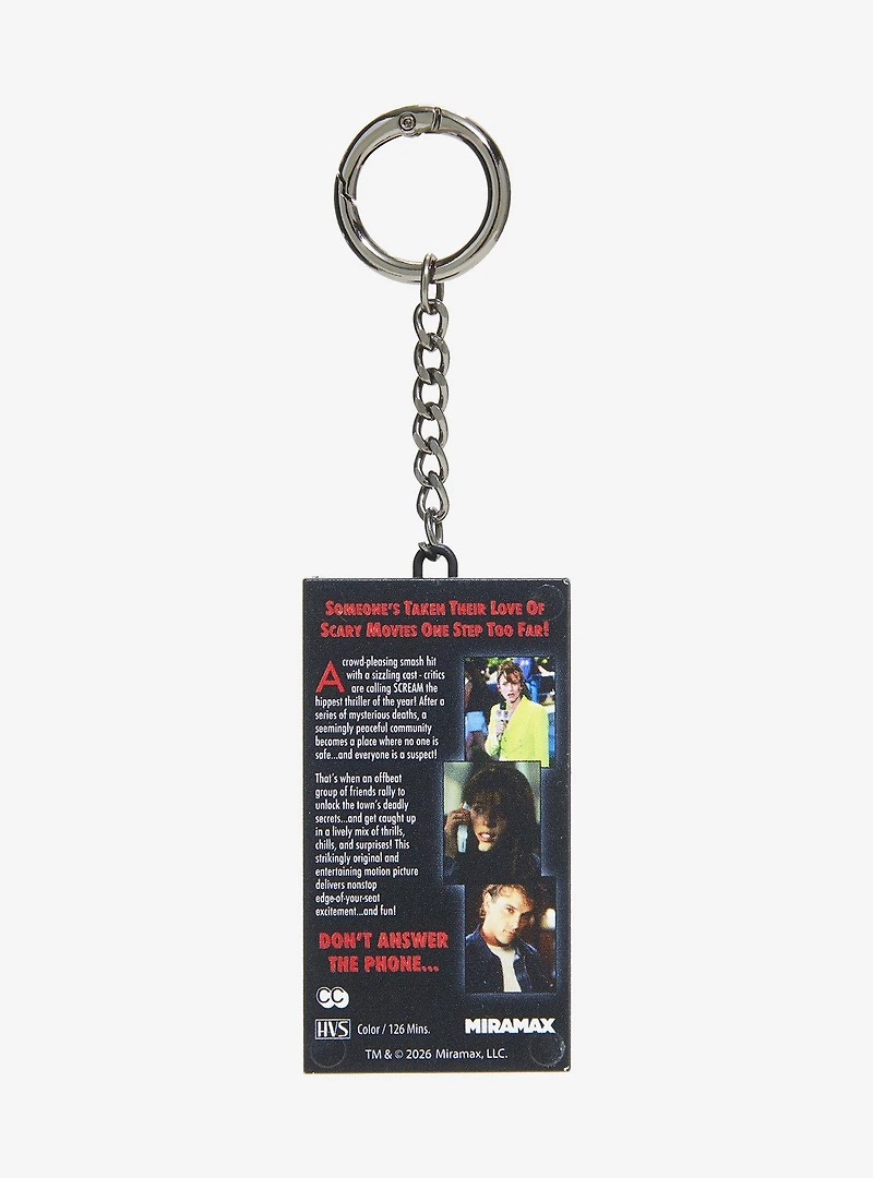 Scream VHS Poster Sliding Keychain — BoxLunch Exclusive