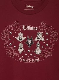 Disney Villains Embroidered Women's Plus T-Shirt - BoxLunch Exclusive