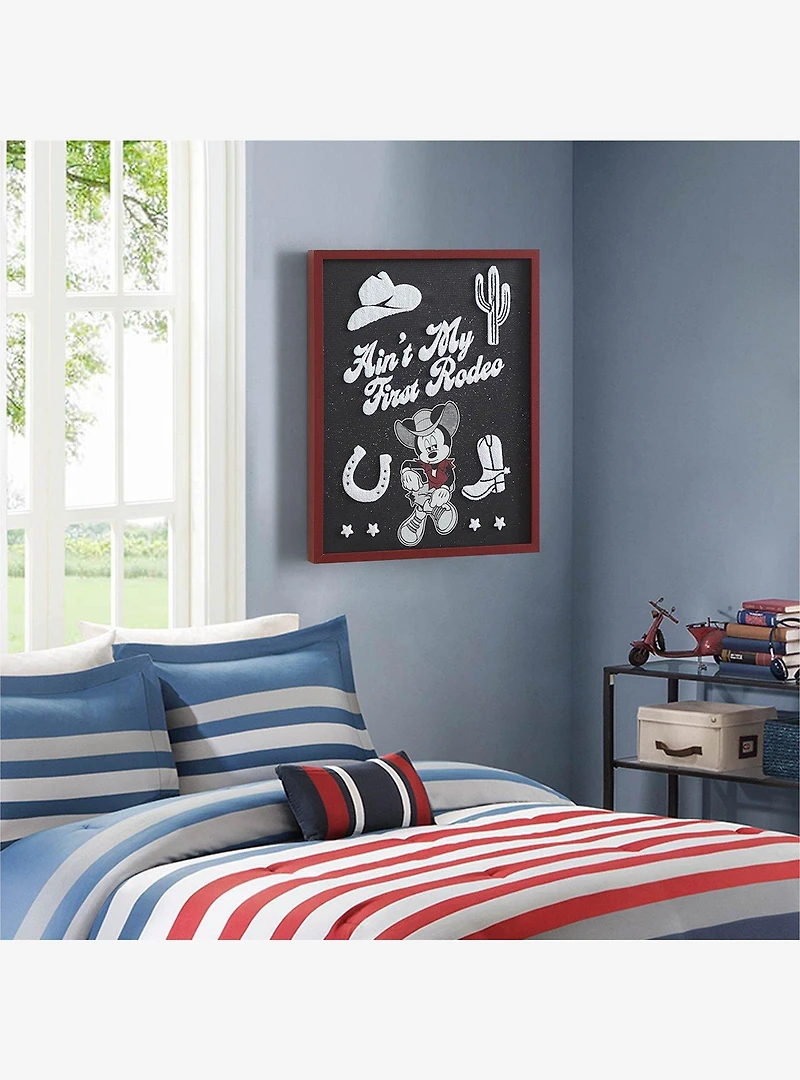 Disney Mickey Mouse Western Tufted Wall Art