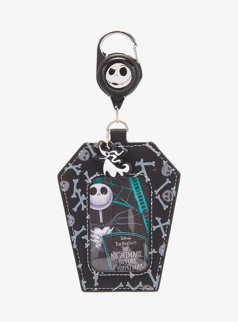 Disney The Nightmare Before Christmas Jack Skellington Coffin Retractable Lanyard