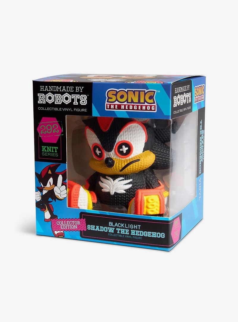 Handmade By Robots Sonic The Hedgehog Shadow (Blacklight) Vinyl Figure