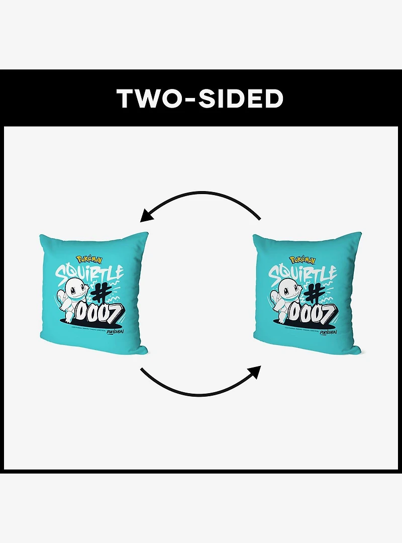 Pokémon Squirtle 0007 Throw Pillow