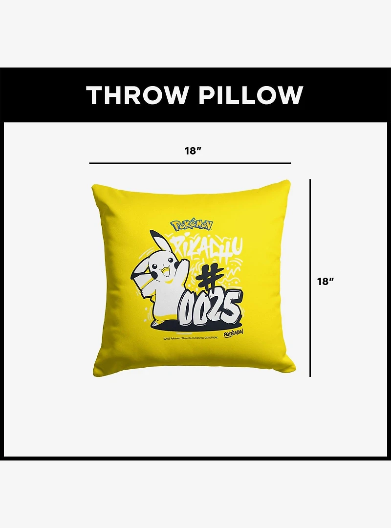 Pokémon Pikachu 0025 Throw Pillow