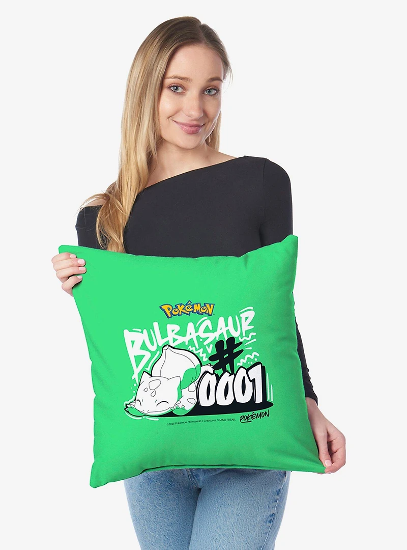 Pokémon Bulbasaur 0001 Throw Pillow