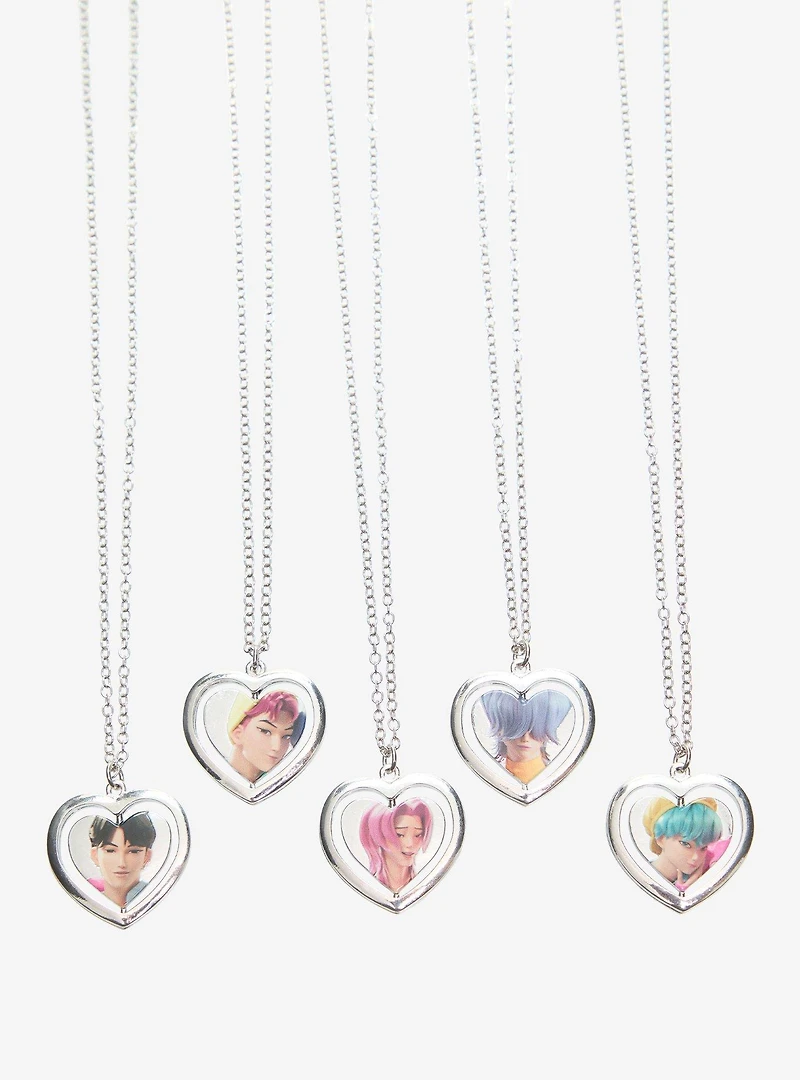 KPop Demon Hunters Saja Boys Heart Double Sided Blind Box Necklace - BoxLunch Exclusive