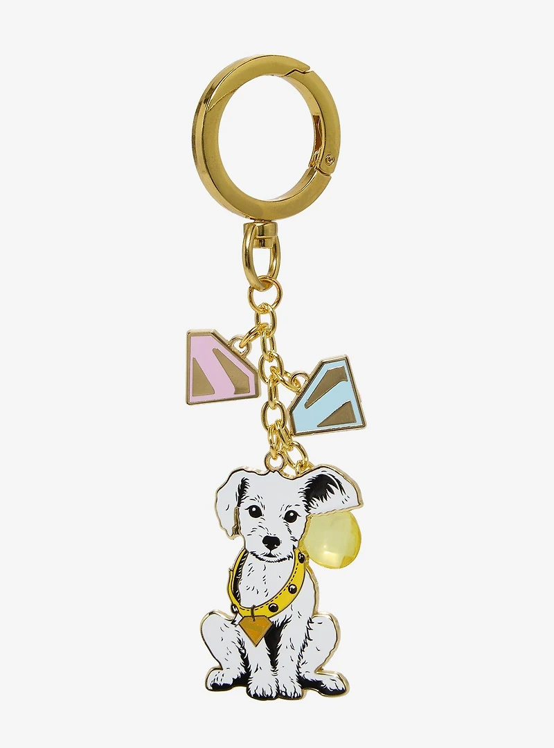 DC Comics Supergirl Puppy Krypto Multi-Charm Keychain - BoxLunch Exclusive