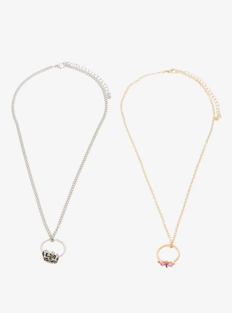 Coraline Wybie & Coraline Adjustable Ring Necklace Set - BoxLunch Exclusive