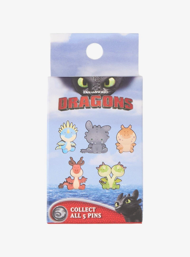 DreamWorks How To Train your Dragon Plushie Dragons Blind Box Enamel Pin - BoxLunch Exclusive