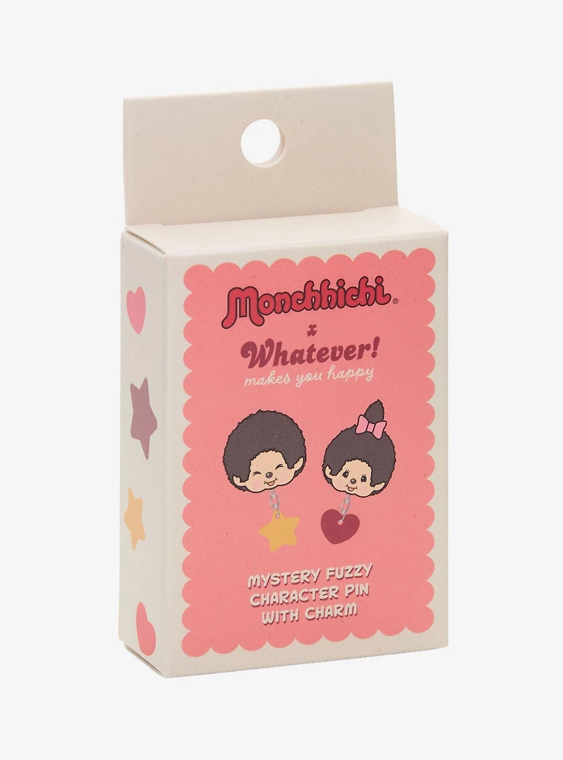 Whatever! Makes You Happy x Monchhichi Blind Box Flocked Pin with Dangling Charm - BoxLunch Exclusive