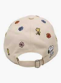 Peanuts Snoopy Floral Allover Embroidered Ball Cap
