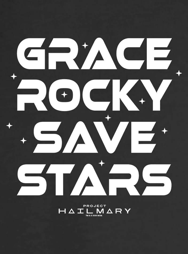 Project Hail Mary Grace Rocky Save Stars Womens Slouchy Sweatshirt