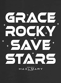 Project Hail Mary Grace Rocky Save Stars Womens Slouchy Sweatshirt
