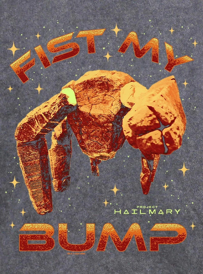 Project Hail Mary Bump Fister Mineral Wash Hoodie