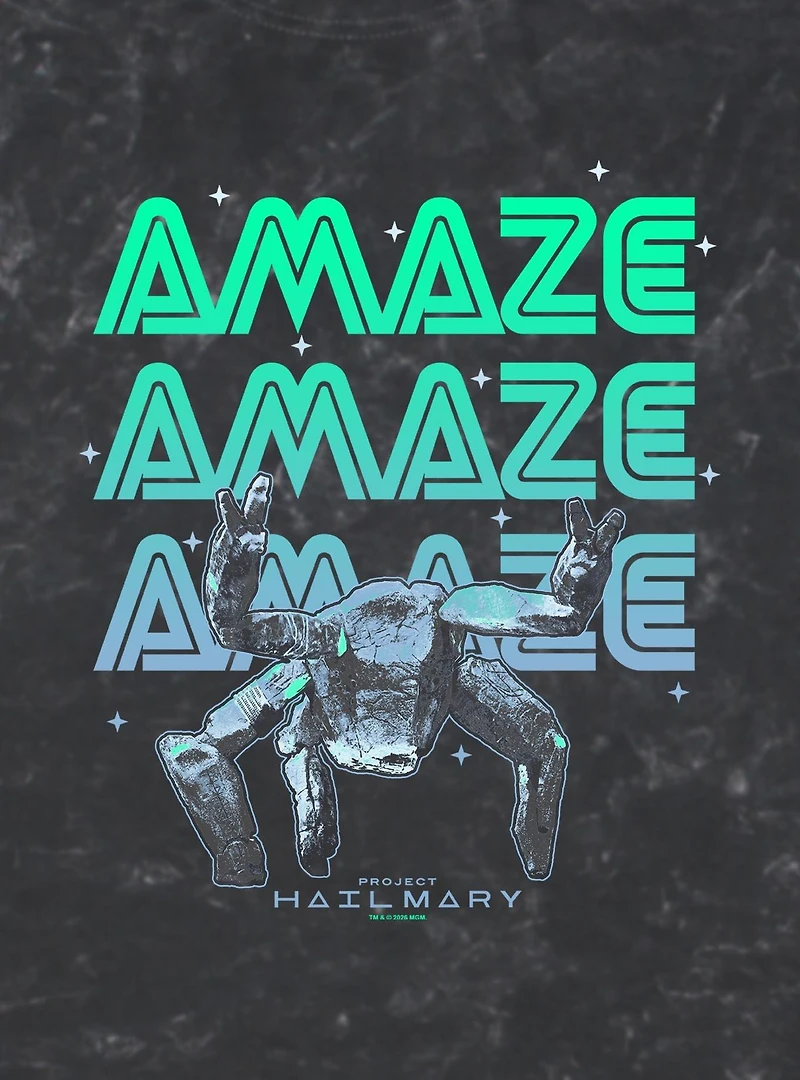 Project Hail Mary Amazing Rocky Mineral Wash T-Shirt