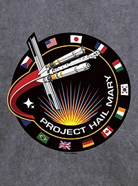 Project Hail Mary Patch Mineral Wash Hoodie