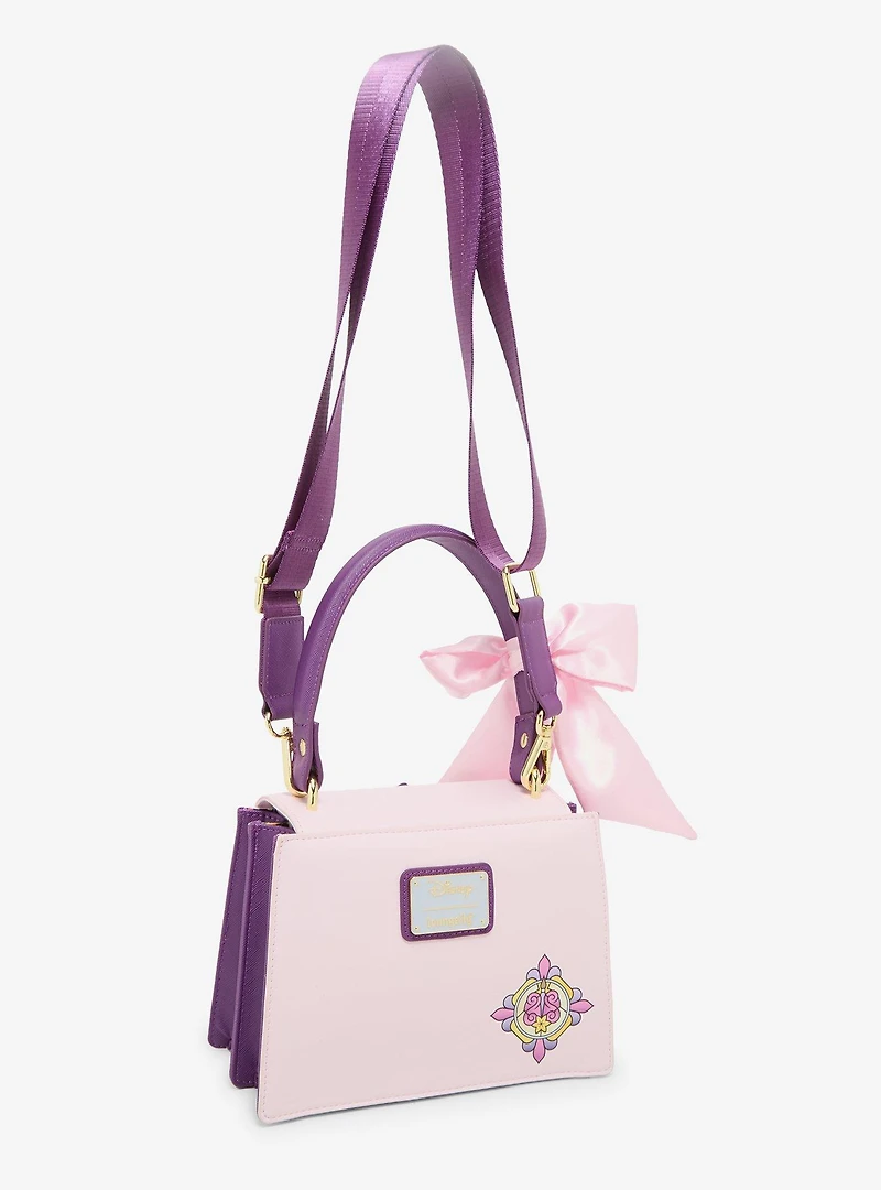 Loungefly Disney Tangled Stained Glass Rapunzel and Flynn Crossbody Bag - BoxLunch Exclusive