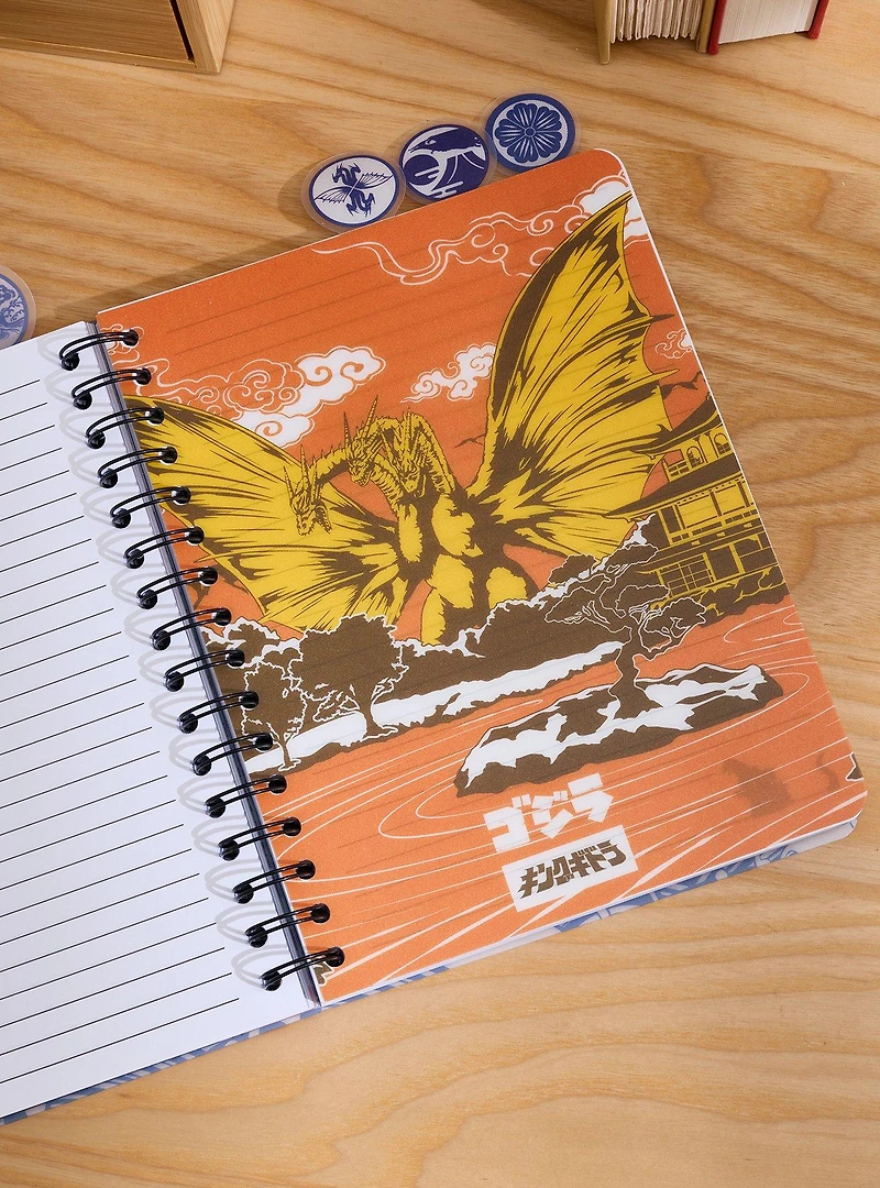 Godzilla Ocean Scene Figural Tab Journal - BoxLunch Exclusive
