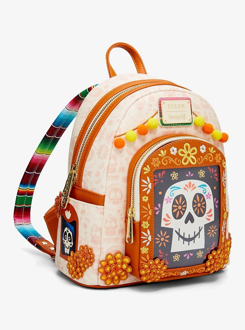 Loungefly Disney Pixar Coco Photo Frame Day of the Dead Mini Backpack - BoxLunch Exclusive